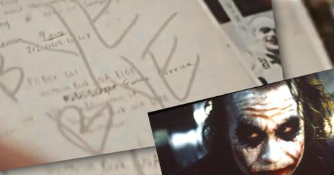 Heath Ledger Death Journal The Joker