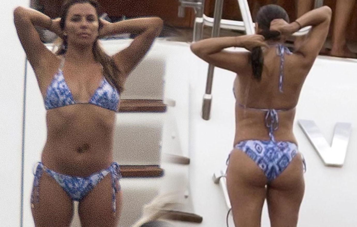 Eva Longoria's Hottest Swim Moments, Bikini Body: Pics