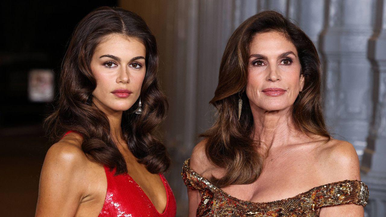 Kaia Gerber said Cindy Crawford gave her holy water before filming 'American Horror Story: Double Feature.'