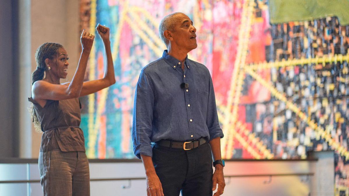 Photo of Barack Obama, Michelle Obama