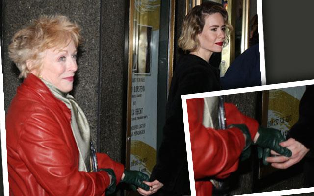 //holland taylor sarah paulson dating holding hands