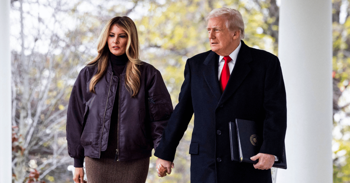 Photo of Melania and Donald Trump