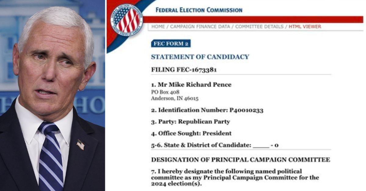 Mike Pence Dismisses FEC Filing Indicating He Is Running For President 