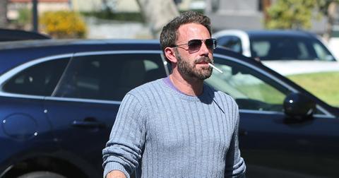 affleck smoking