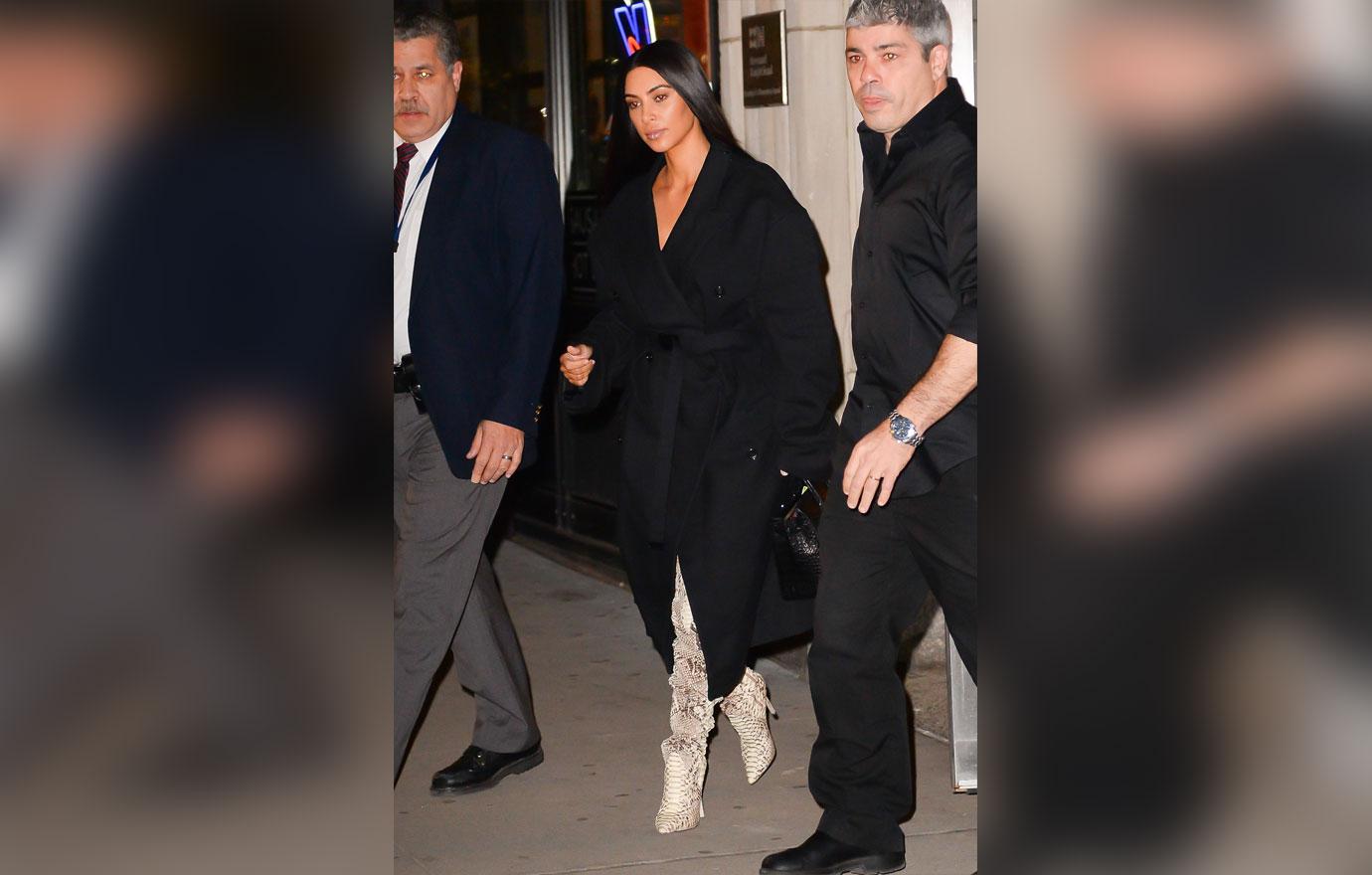 //kim kardashian paris robbery meeting nyc thigh high boots