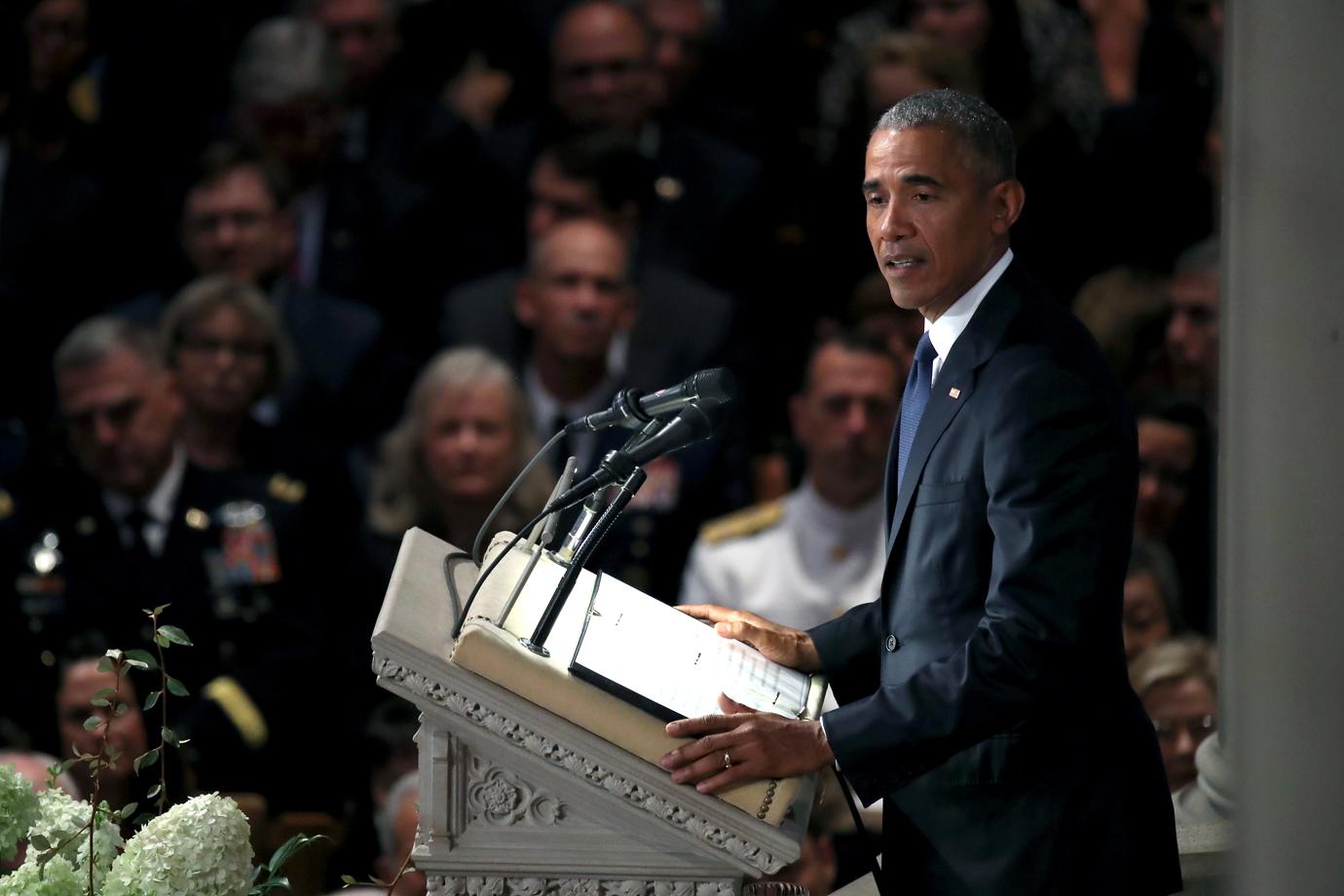 John McCain Memorial Service Famous Friends Say Goodbye