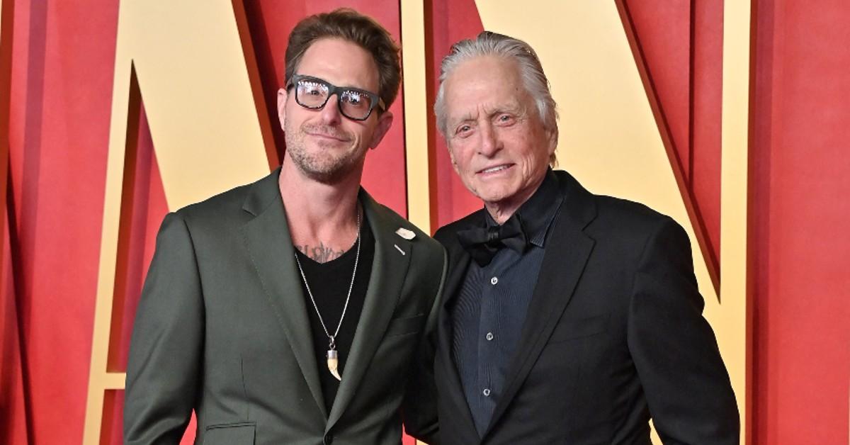 michael douglas cameron douglas  vanity fair party