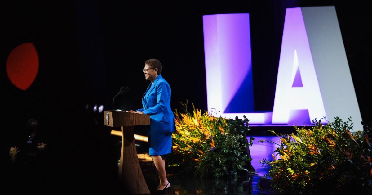 la mayor karen bass faces backlash lala