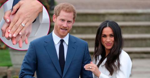 meghan markle prince harry engagement ring photos