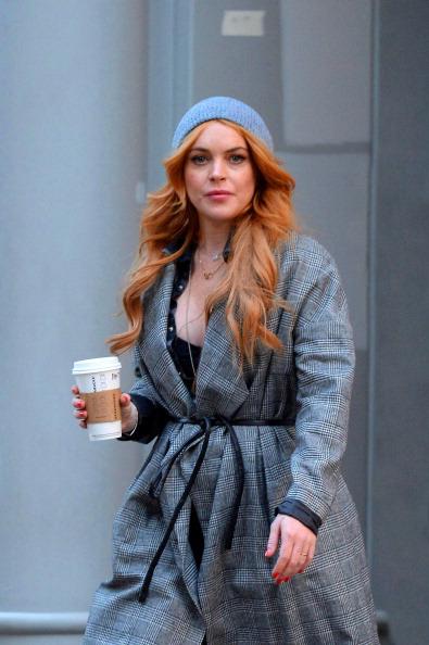 // lindsay lohan sighting on october   in gettyimages