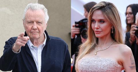 Split photo of Angelina Jolie and Jon Voight