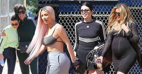 //Kim Kardashian sisters softball bra pp