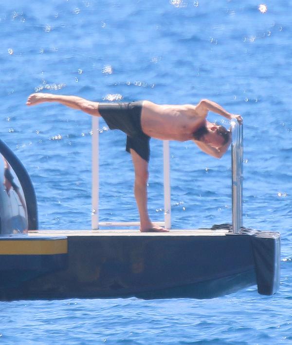 //sting shirtless boat