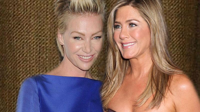 //jennifer aniston and portia pp