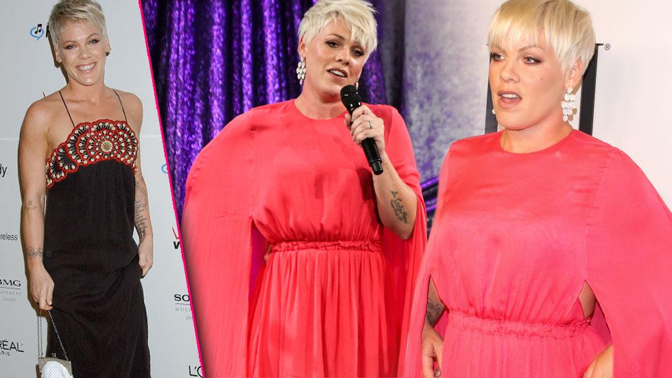 Pink Attends Pop Awards And Battles Fat Shamers