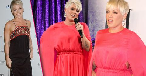 Pink Attends Pop Awards And Battles Fat Shamers