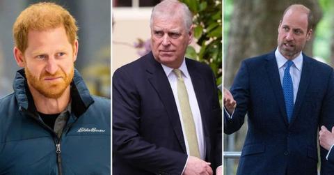 photo of prince harry, prince andrew and prince williams