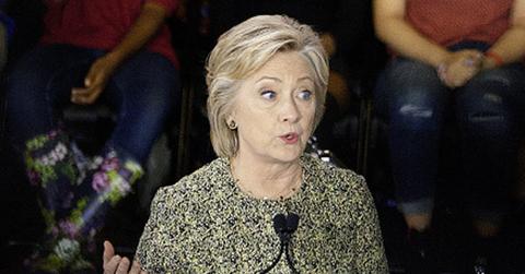 //hillary clinton health stairs temple rally needs help walking pp