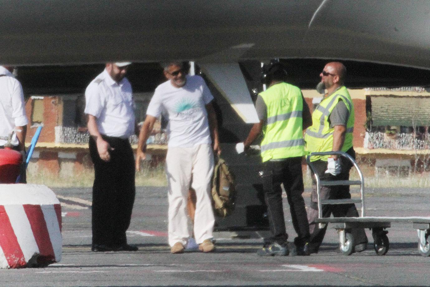 George Clooney Limping Car Accident