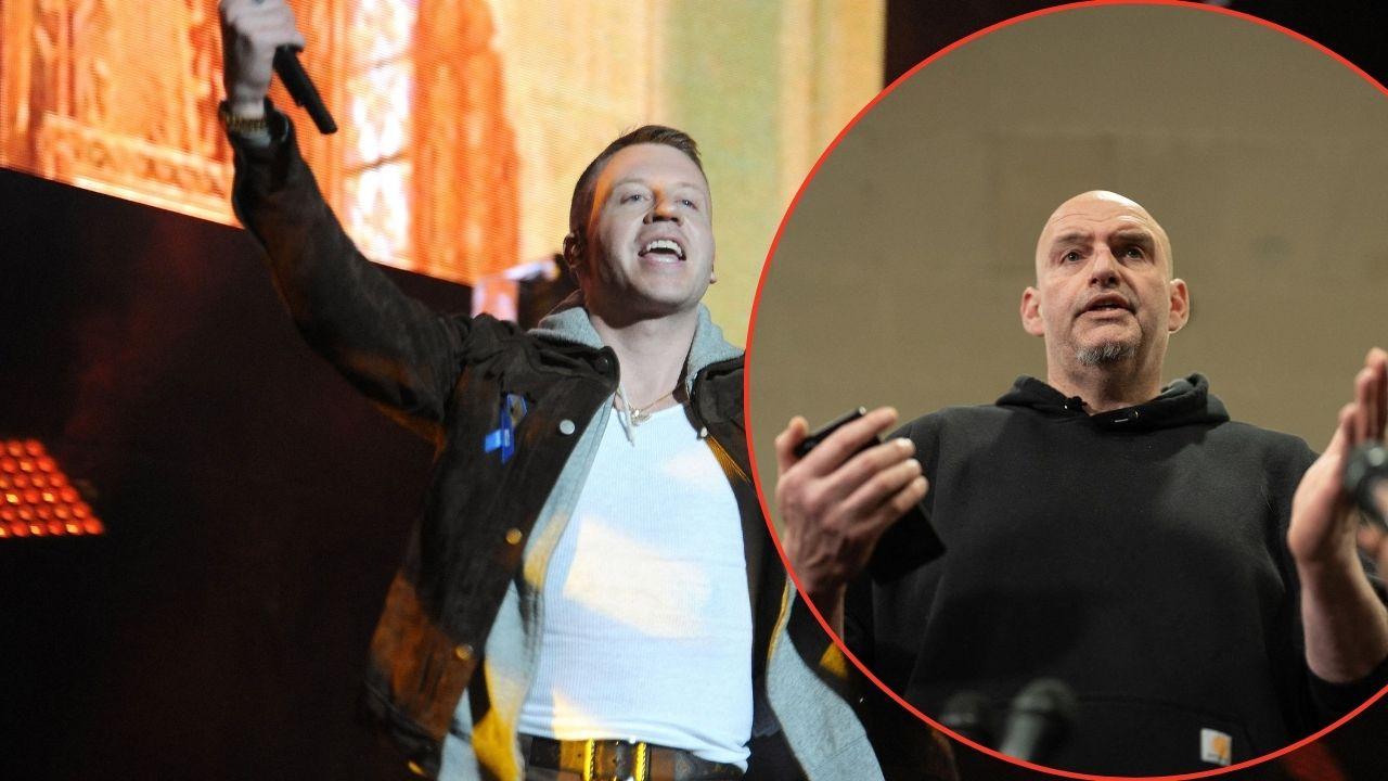 Photo of John Fetterman, Macklemore