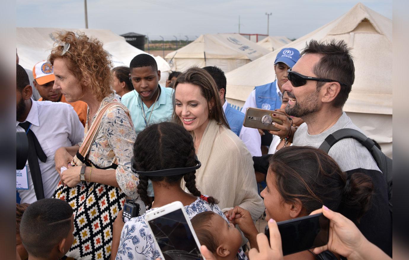 Angelina Jolie Visits Refugee Camp