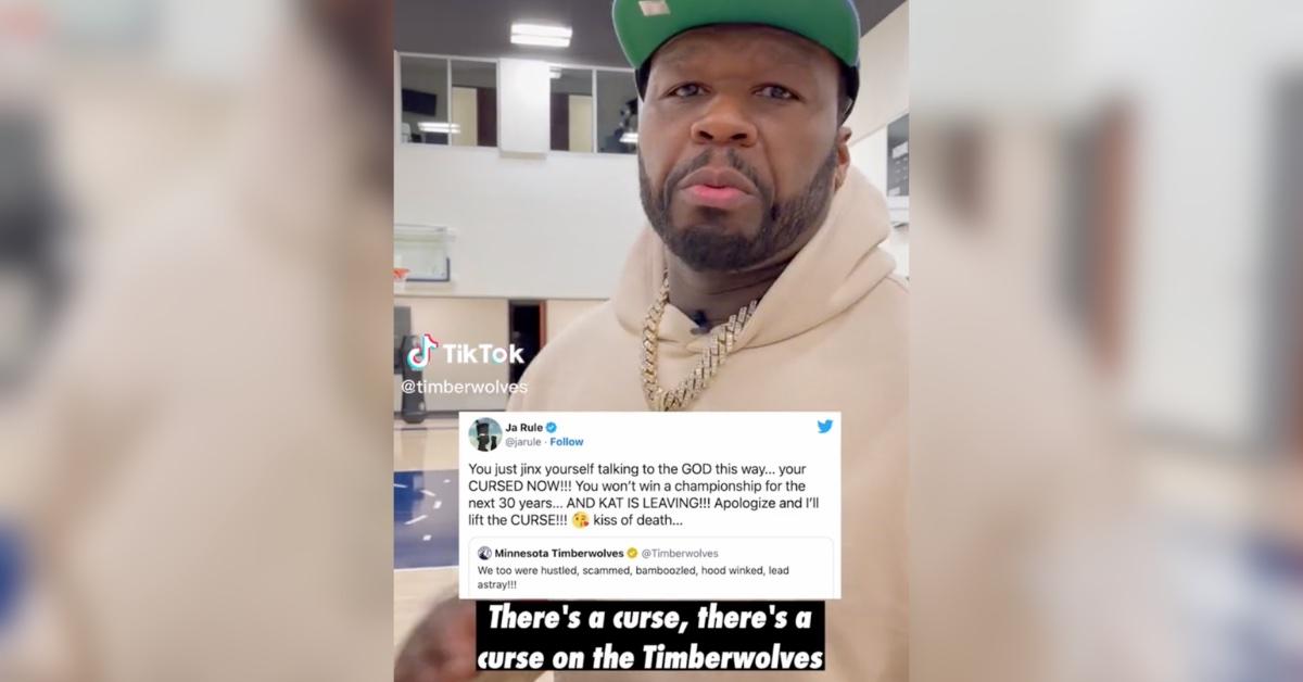 50 Cent Trash-Talks Ja Rule, Vows To Lift 'Curse' On Minnesota Timberwolves