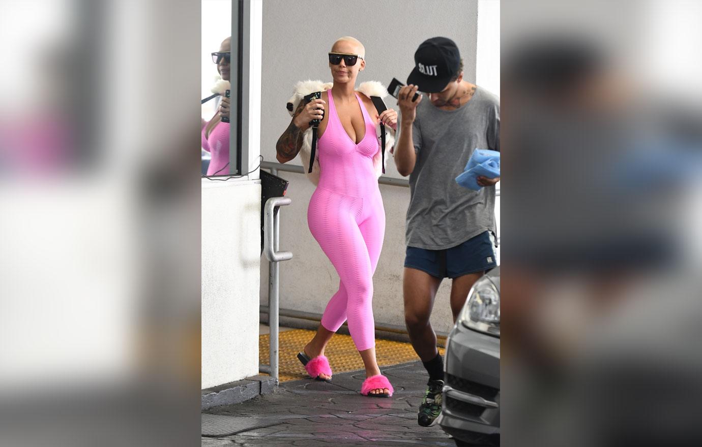 Amber Rose Busty After Botox At Dermatology Center