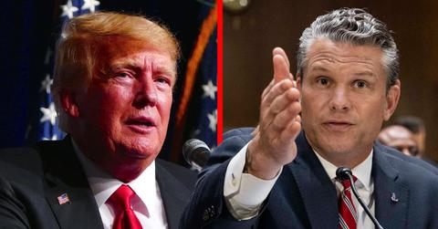 Photo of Pete Hegseth, Donald Trump