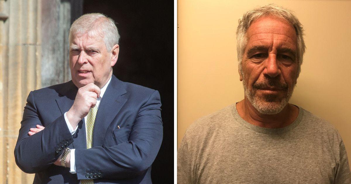 Photo of Andrew Windsor and Jeffrey Esptein