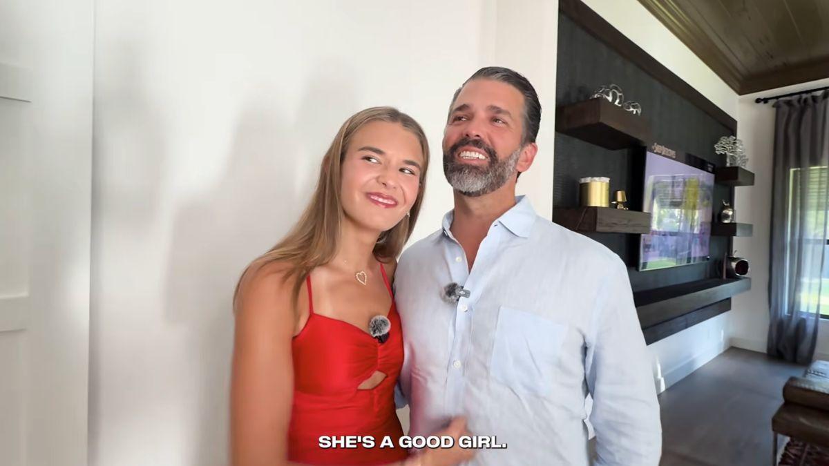 Photo of Kai and Donald Trump Jr.