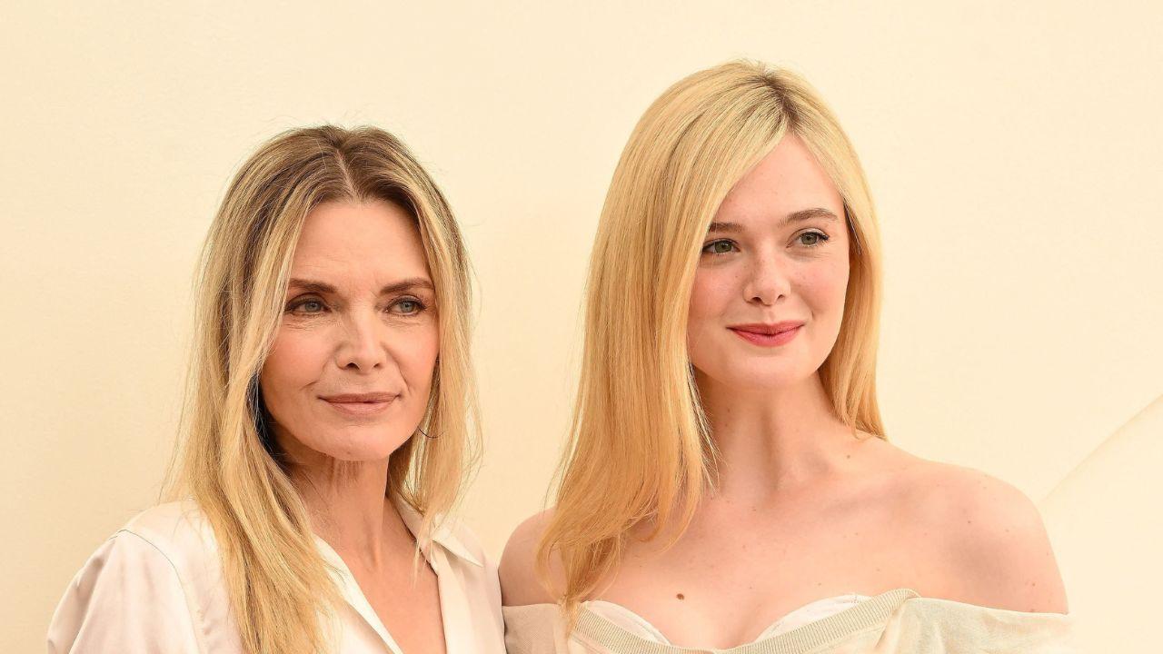 Michelle Pfeiffer praised Elle Fanning as the 'consummate professional' on 'Margo's Got Money Troubles'.