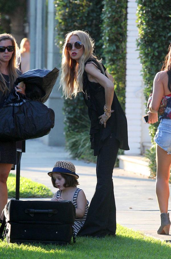 Scary! Skeletal Rachel Zoe's Sleeveless Top Reveals Super Thin Arms --  Smaller Than Her Kids!