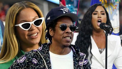 twitter fans slam beyonce jay z for sitting super bowl national anthem pp