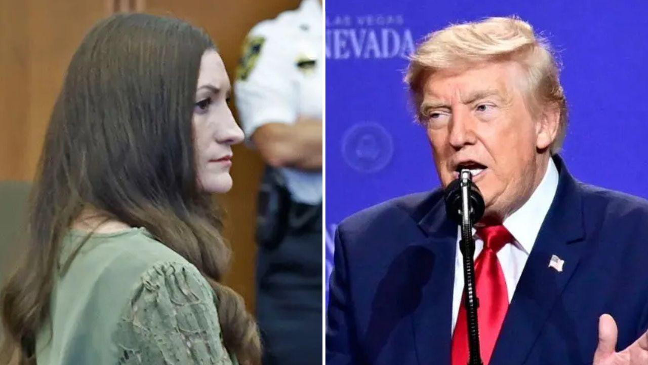A photo of Lindsay Clancy and Donald Trump
