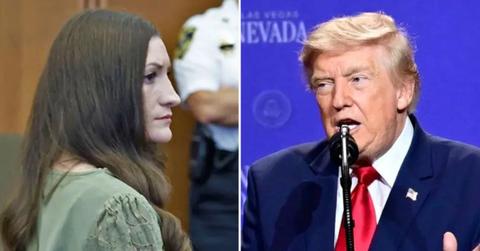 A photo of Lindsay Clancy and Donald Trump