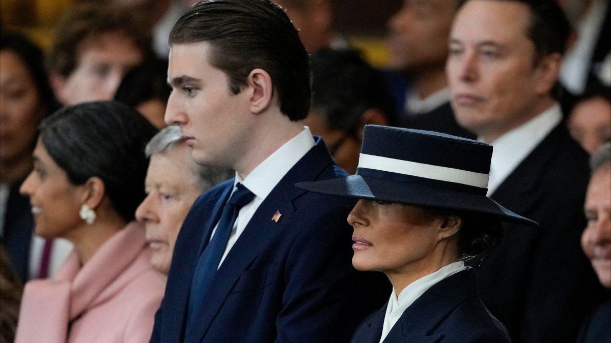 Photo of Melania and Barron Trump