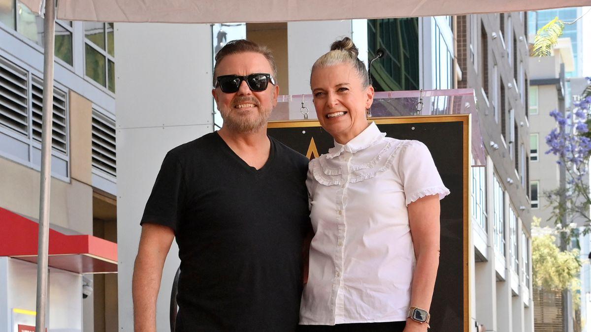 Photo of Ricky Gervais and Jane Fallon