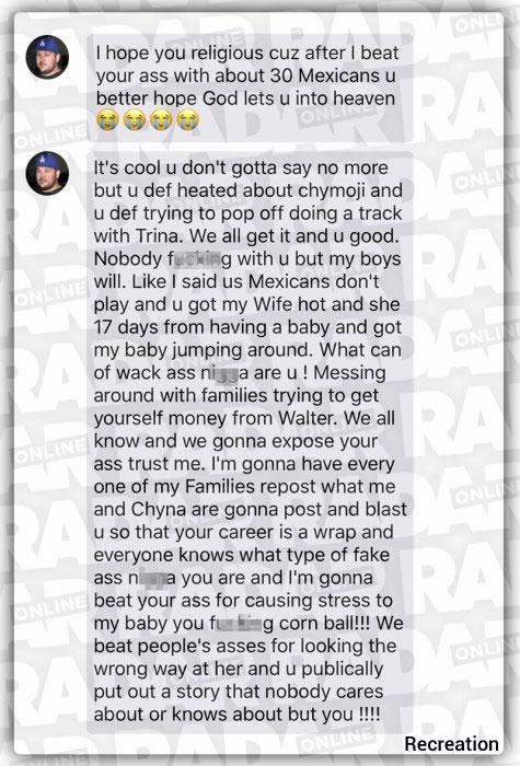 Radar Told You First! Explosive Text Threats From Rob To Chyna's Ex Resurface In New Lawsuit