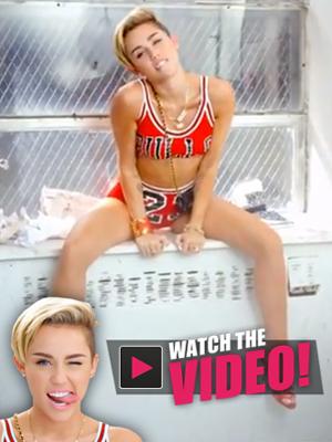 Miley Cyrus twerking in a Michael Jordan outfit for upcoming video 23 