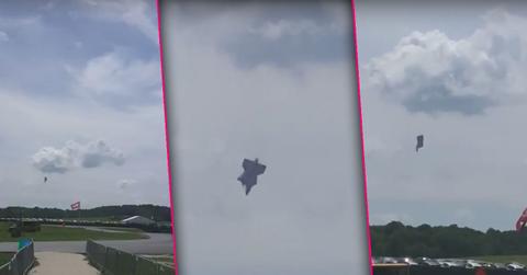 blimp crashes us open burns in flames