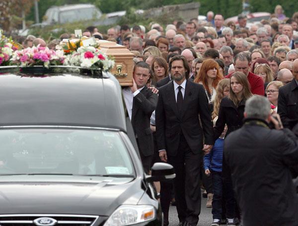 Cathriona White Funeral Jim Carrey Suicide