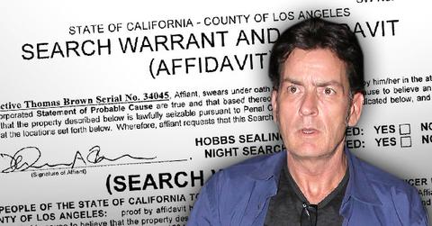 Charlie Sheen Felony Investigation Search Warrant Illegal