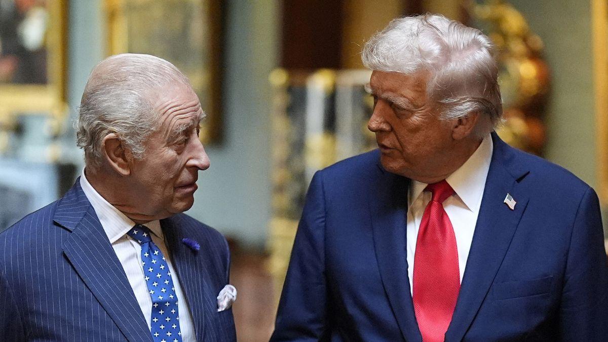 Photo of King Charles and Donald Trump