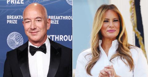 Photo of Jeff Bezos and Melania Trump