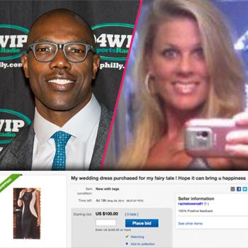 Now THAT'S Sports Memorabilia! Terrell Owens' Ex-Wife Rachel Snider Selling  Wedding Dress On