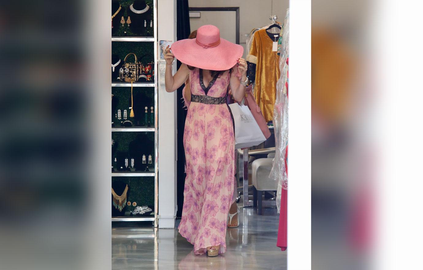 Lisa Vanderpump Models Sarong