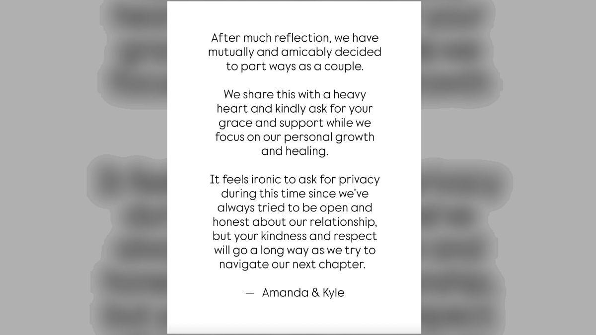 Image of Kyle Cooke and Amanda Batula have announced their split after four years of marriage.