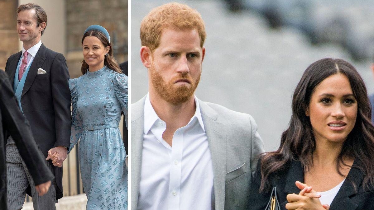 photo of Pippa Middleton and James Matthews, Prince Harry and Meghan Markle