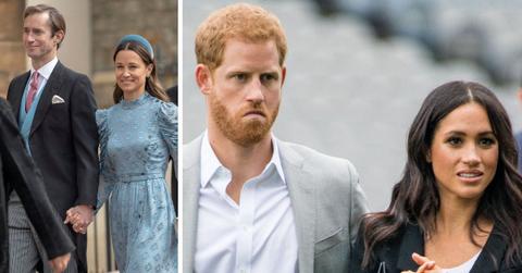 photo of Pippa Middleton and James Matthews, Prince Harry and Meghan Markle