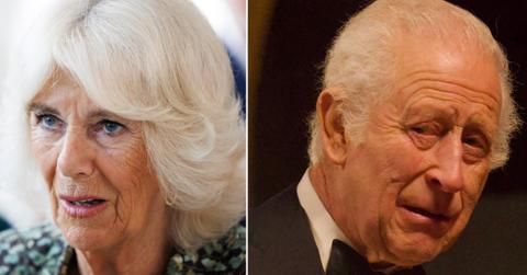 Composite picture of Queen Camilla and King Charles.